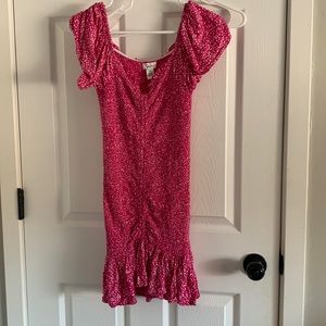 Pink midi mermaid dress
